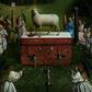 The central tableau of the 15th century Ghent Altarpiece has emerged refreshed from a three-year refurbishment