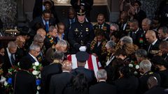 Cummings' Funeral Draws Presidents and Thousands of Mourners