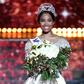 Newly elected Miss France 2020 Miss Guadeloupe Clemence Botino poses at the end of beauty contest in Marseille, on December 14, 2019.