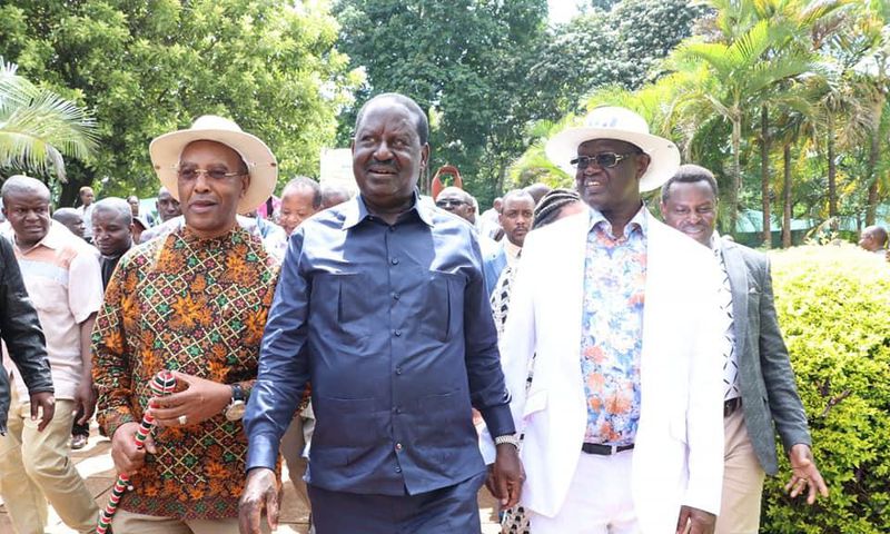 Interruption as some delegates demand for Raila Odinga to be kicked out of BBI Mt Kenya meeting in Meru
