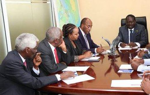 Raila Odinga meets Mt Kenya governors