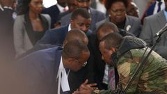 Nairobi Governor Mike Sonko with his lawyers in court