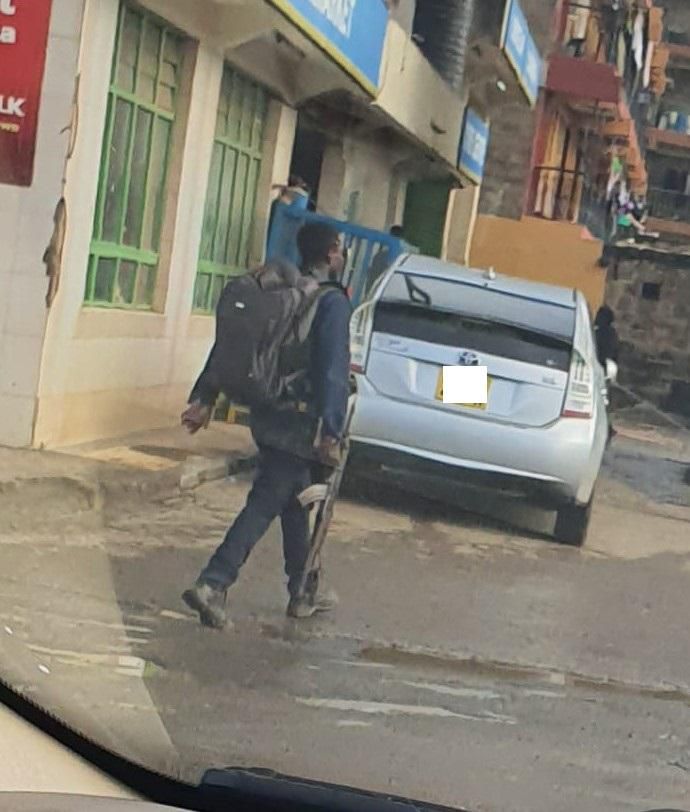 He is our officer - Police issue statement on gunman spotted at Asmara Pangani, Nairobi County