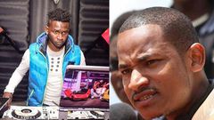 DJ Evolve (L) and Babu Owino (R)