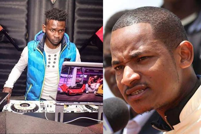 DJ Evolve (L) and Babu Owino (R)