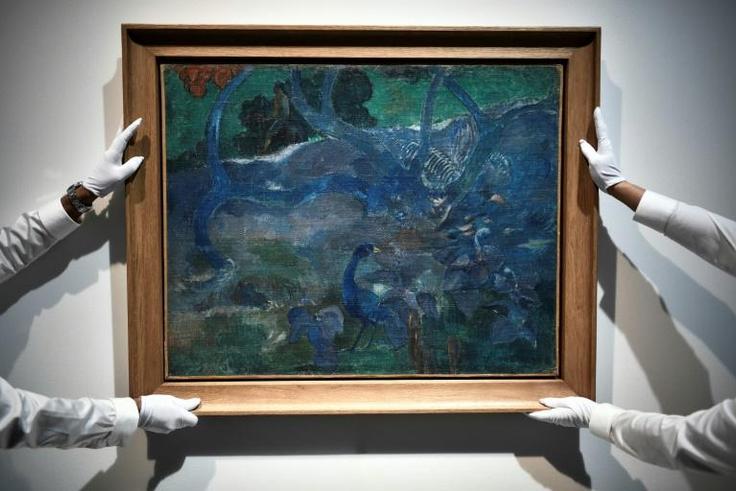 "Te Bourao" by Paul Gauguin which sold for 9.5 million euros at auction in Paris