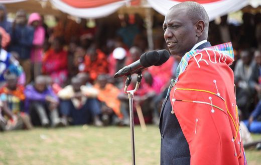 DP Ruto at the thanksgiving ceremony for nominated MP David Ole Sankok