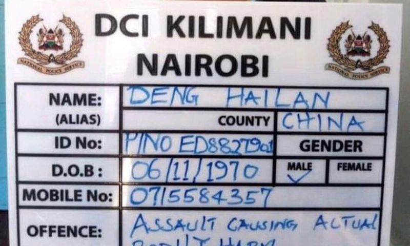 Deng Hailan, 3 other Chinese nationals remanded for 3 days after viral video caning Kenyan worker