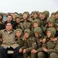 North Korean leader Kim Jong Un (C) and US president Donald Trump flung insults and threats at each other in 2017