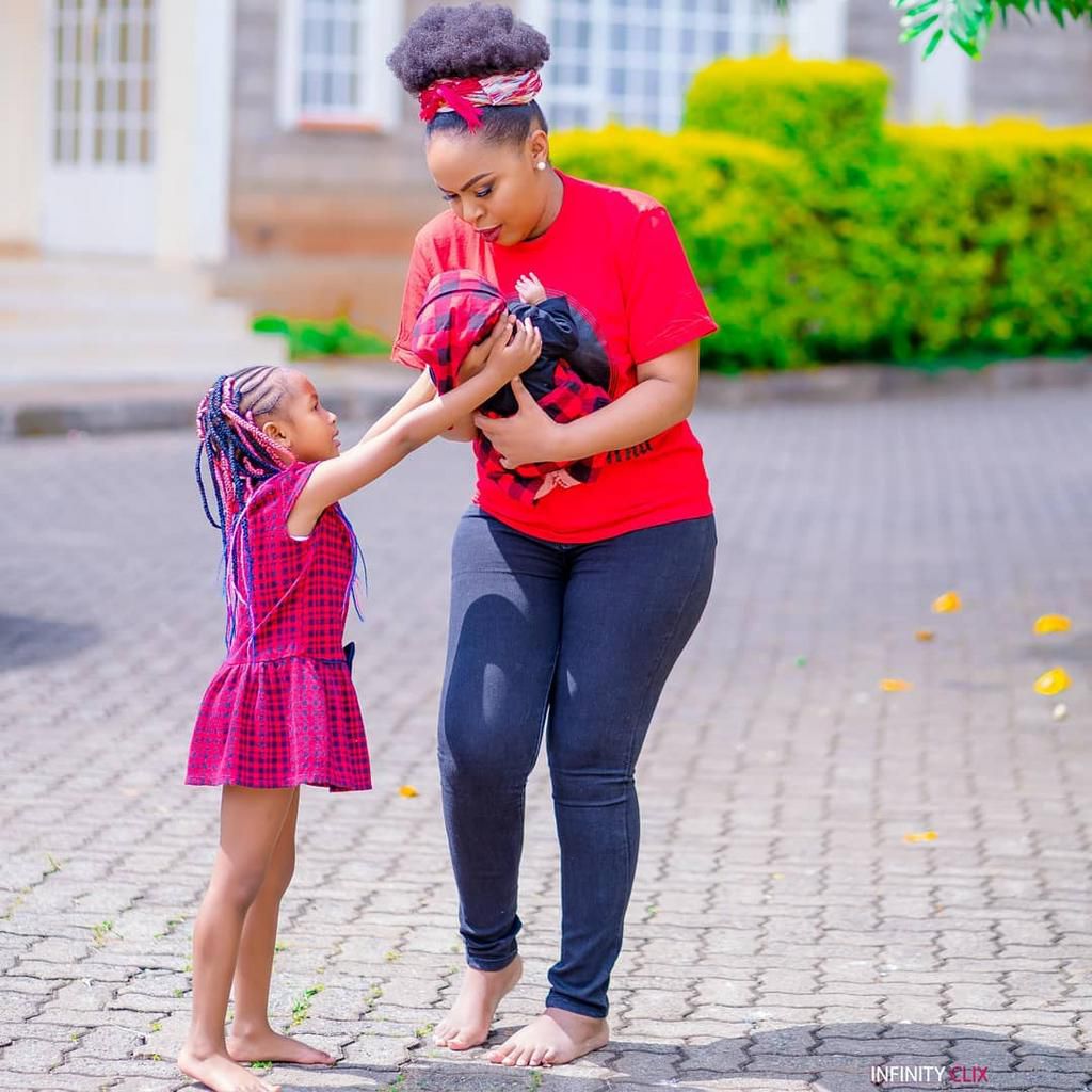 Singer Size 8 and DJ Mo unveil son’s face for the first time (Photo)