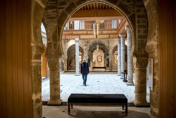 Andre Azoulay, adviser to the Moroccan king, at the Bayt Dakira (House of Memory) Jewish museum, in Morocco's Atlantic coastal city of Essaouira.