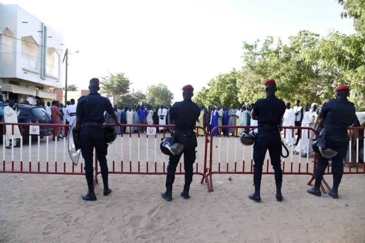 The court case in the northern Senegal was held amid tension as police blocked roads and supporters of the teacher, Cheikhouna Gueye, gathered behind barriers