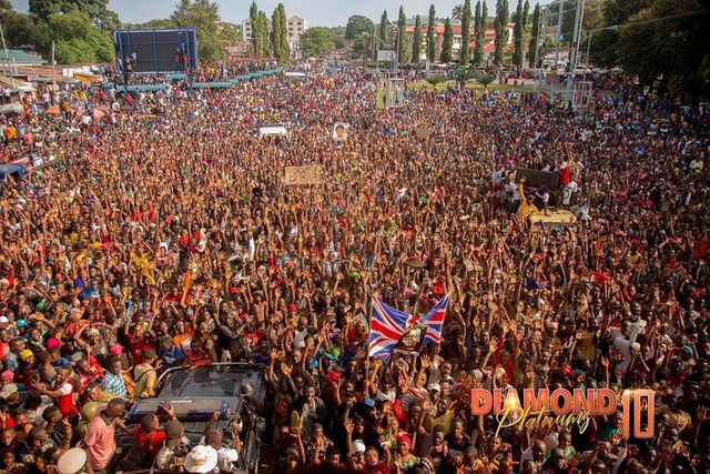 WCB President Diamond accorded a heroic welcome in his home Town Kigoma ahead of much anticipated Concert (photos)