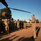 British Chief of Air Staff Mike Wigston addressing French troops and British aviators in Gao on Sunday