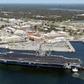 The USS John F. Kennedy is pictured in 2004 at the Naval Air Station in Pensacola, Florida, where a shooter was killed after opening fire on December 6, 2019