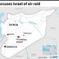 Map of Syria locating the T4 military airport, damaged by an aerial attack carried out by Israel, Syria's state news agency said.
