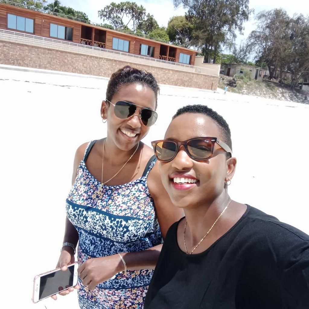 TV Personality Jamila Mbugua and twin Sister Wanjiru Mbugua mourning the death of their father