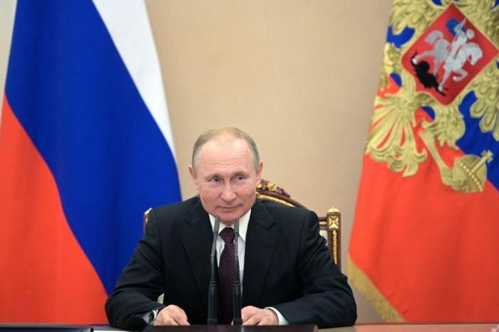 Russian President Vladimir Putin chairs a Security Council meeting in Moscow on February 28, 2020; Turkish President Recep Tayyip Erdogan and Putin were quick to hold telephone talks and plan a summit as soon as next week