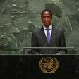 Zambia president Edgar Chagwa Lungu (pictured September 2019) is allegedly "central" to an "illicit network" of timber trafficking