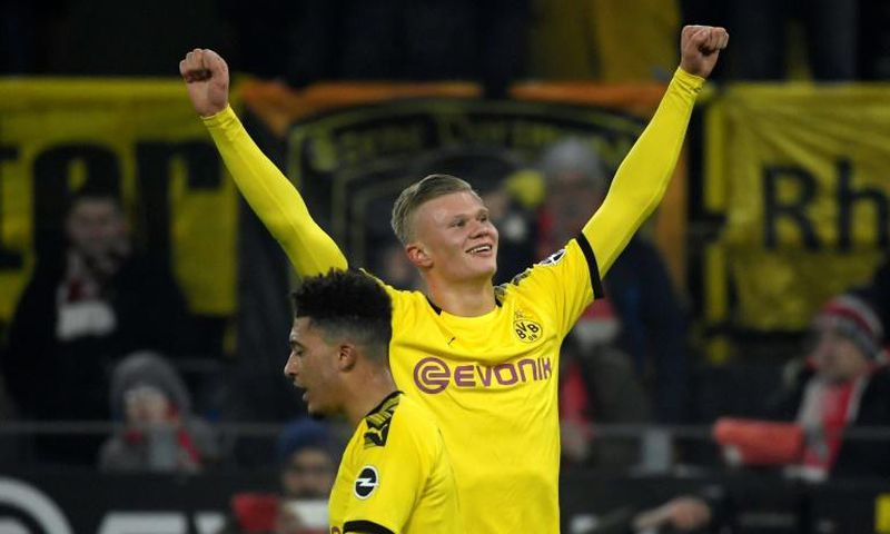 Norway striker Erling Braut Haaland, 19, has five goals in two league games after scoring twice in Borussia Dortmund's 5-1 win over Cologne on Friday.