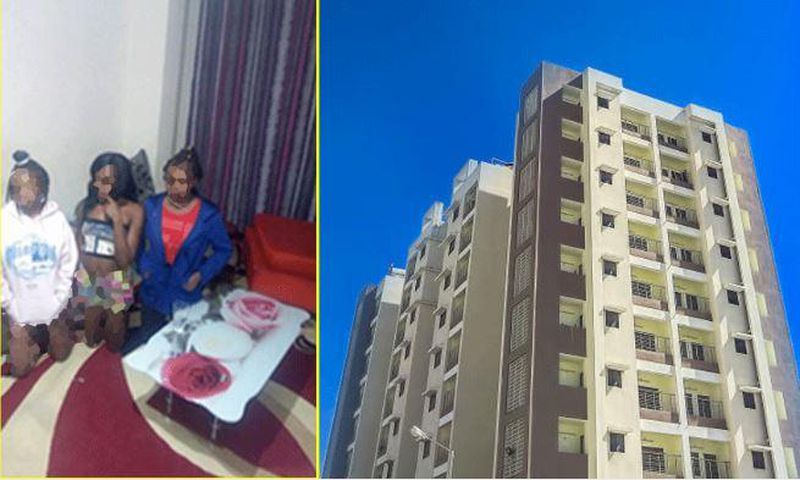 Underage girls busted during police officers raid at a brothel linked to ex minister