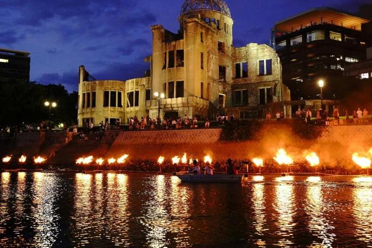 The dome in Hiroshima is the most famous building left intact after the bombing