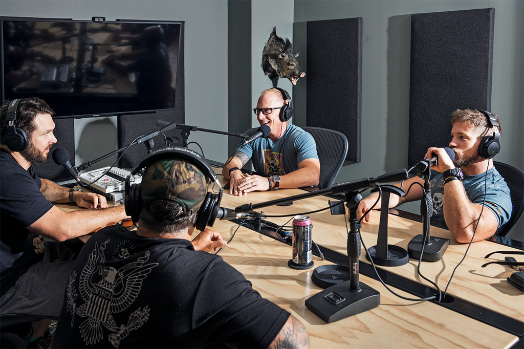 <strong>KIESEWETTER AND HINES</strong> prep a SOFLETE podcast with Hueske and Peters.