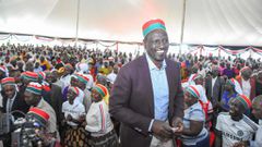 DP Ruto hosting a delegation at his Karen home