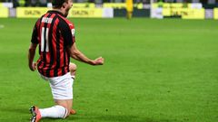 Fabio Borini scored eight goals in all competitions for Milan