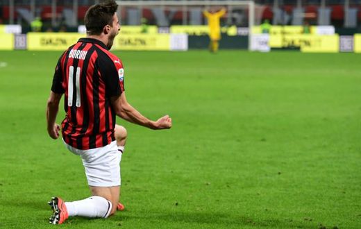 Fabio Borini scored eight goals in all competitions for Milan