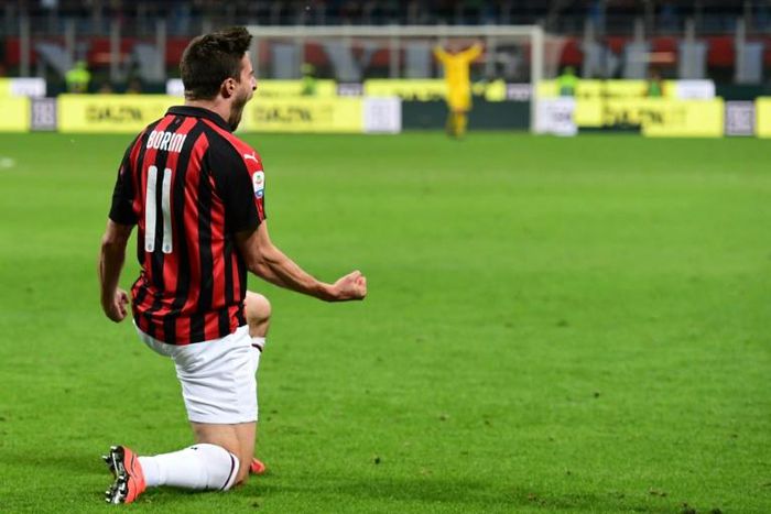 Fabio Borini scored eight goals in all competitions for Milan