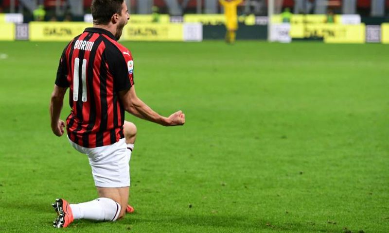 Fabio Borini scored eight goals in all competitions for Milan
