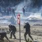 More than 60 people, mostly police officers, were injured in violent clashes on Wednesday