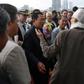 Cambodian Prime Minister Hun Sen made a show of greeting passengers from the Westerdam after allowing it to dock in  Sihanoukville