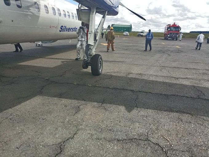 Silverstone plane makes emergency landing after tire falls off during take off