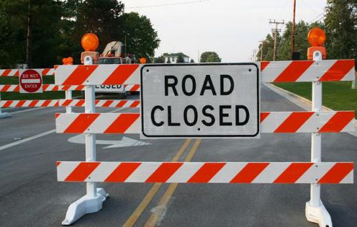 Road closed
