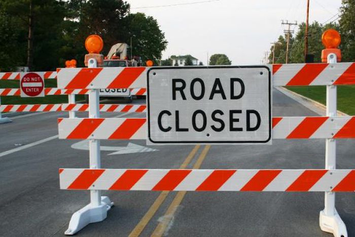 Road closed