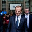 Newly appointed European Council President Charles Michel (L) is aiming for a more 'assertive' EU after taking over from Donald Tusk (R)