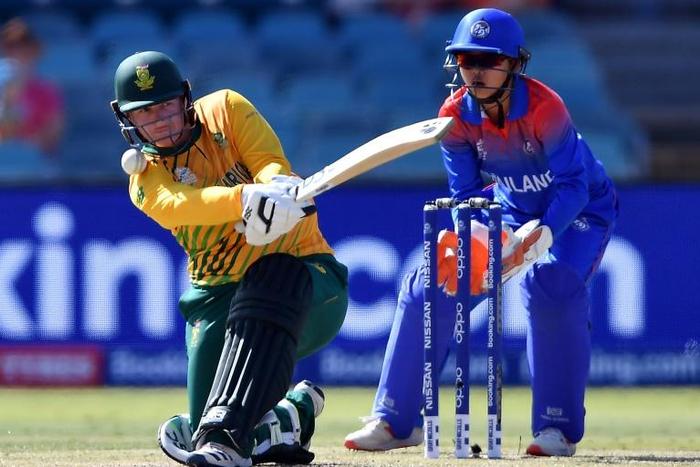 South Africa's Lizelle Lee hit a maiden T20 century against Thailand