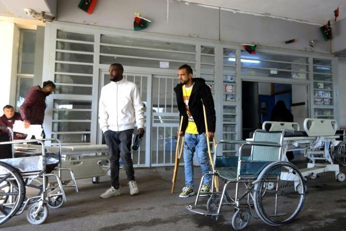 Al-Khadra, one of the biggest hospitals in Tripoli, is flooded daily by the sick and wounded