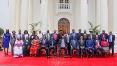 President Kenyatta with the BBI taskforce. Building Bridges Initiative (BBI) Report proposes creation of Prime Minister post in Kenyan Government