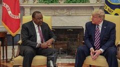 Uhuru's meeting with Trump at the White House