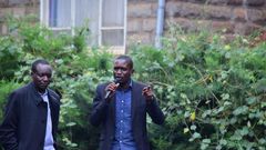 File image of Edwin Sifuna with Simba Arati