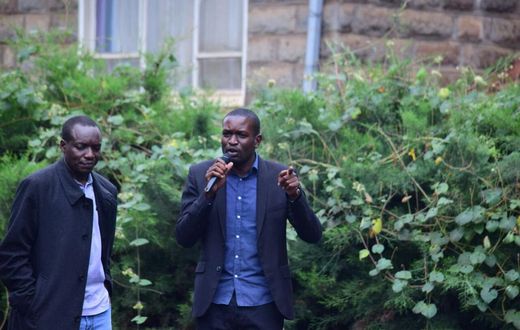 File image of Edwin Sifuna with Simba Arati