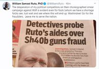 DP Ruto breaks silence on Echesa’s Sh40 billion scandal linked to his office