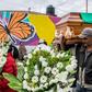 Two Mexican environmentalists, known for their work protecting monarch butterflies, have been found dead in the western state of Michoacan less than a week apart; here is the funeral procession of one of them, Homero Gomez, on January 30, 2019