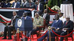 Dennis Itumbi chased away from President Uhuru Kenyatta's podium during launch of BBI Report at Bomas of Kenya