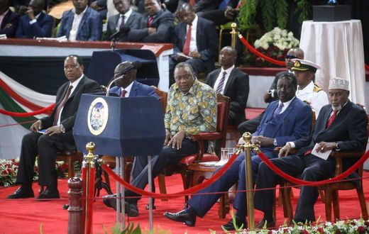 Dennis Itumbi chased away from President Uhuru Kenyatta's podium during launch of BBI Report at Bomas of Kenya