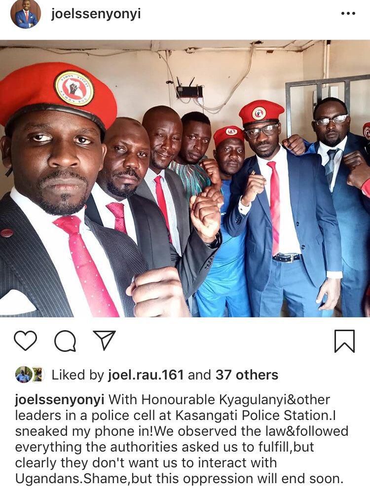 Presidential aspirant Bobi Wine arrested along side other People Power Movement leaders