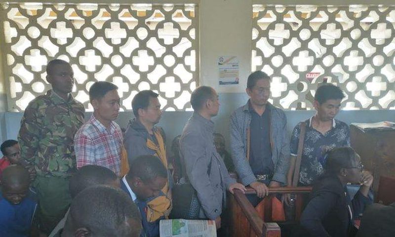 Chinese nationals in a Nakuru court